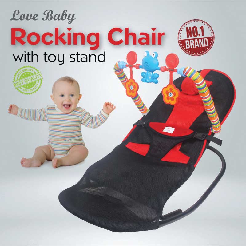FOLDABLE BABY ROCKING CHAIR – COMPACT & PORTABLE BABY SEAT FOR NEWBORNS TO TODDLERS