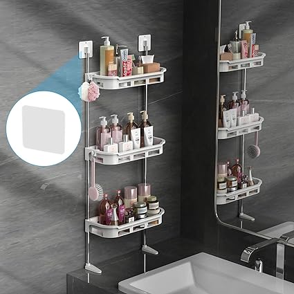 3 LAYER BATHROOM SHELF WALL MOUNTED RACK