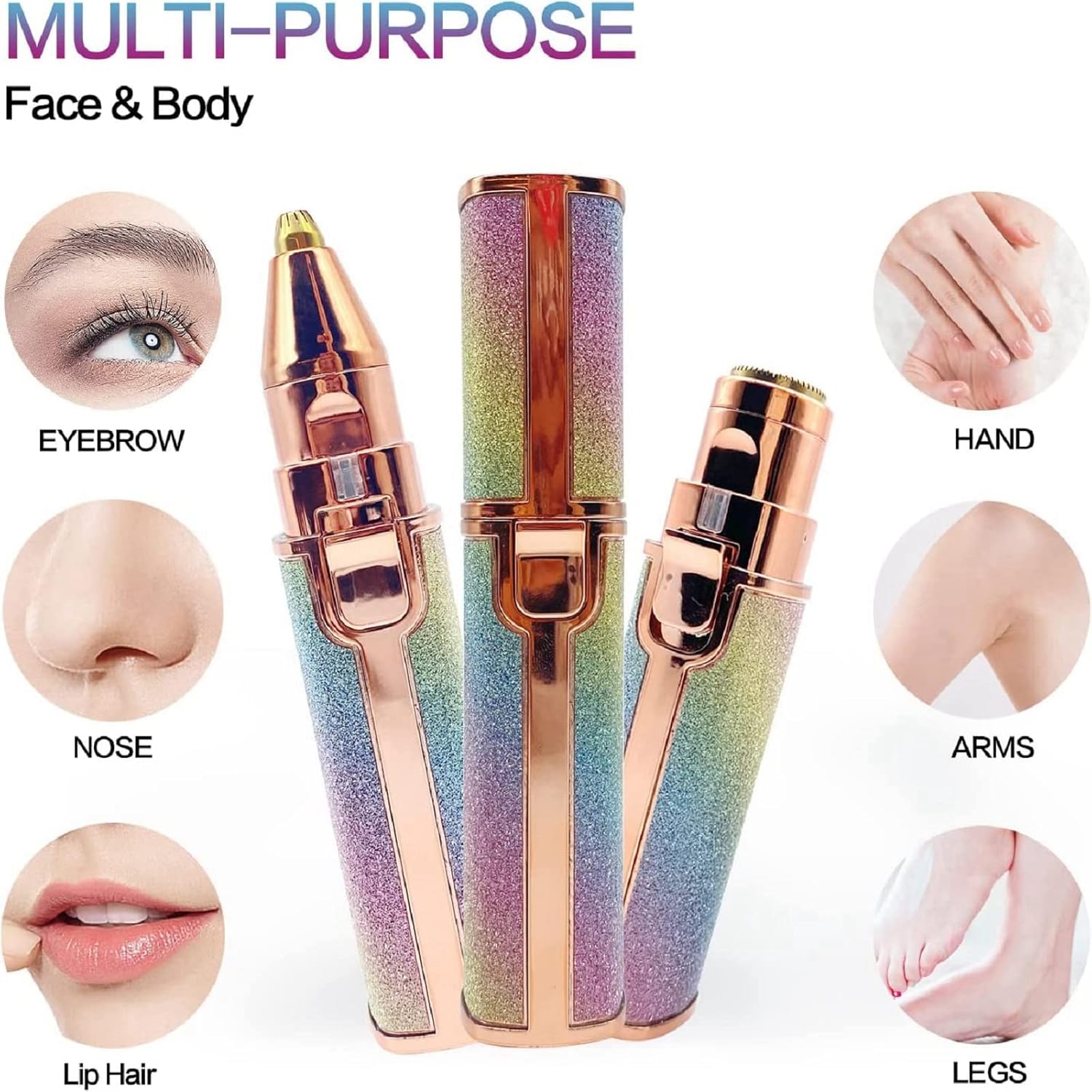 EYEBROW TRIMMER 2 IN 1 FLAWLESS HAIR REMOVER