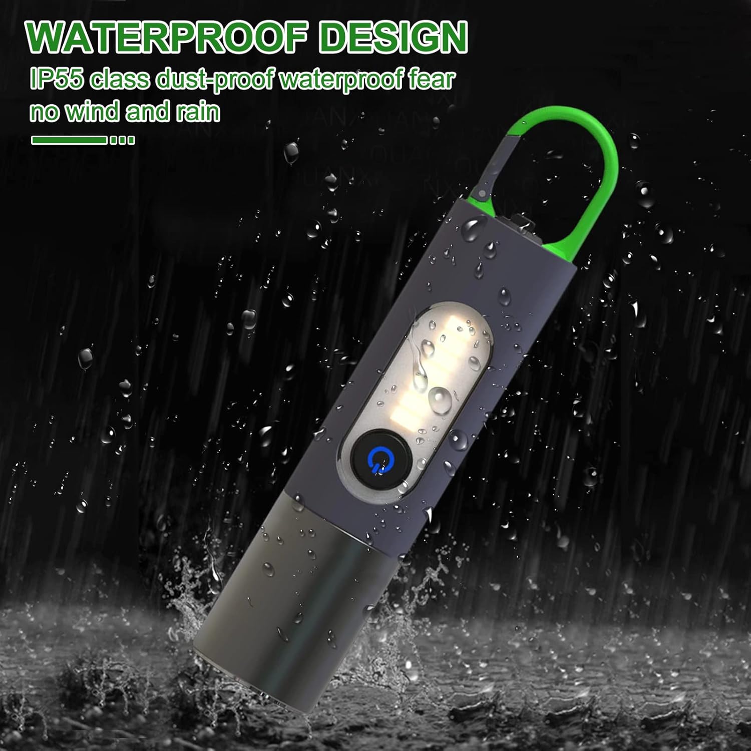 HIGH-POWERED USB RECHARGEABLE TORCH & WATERPROOF FLASHLIGHT WITH 4 MODES