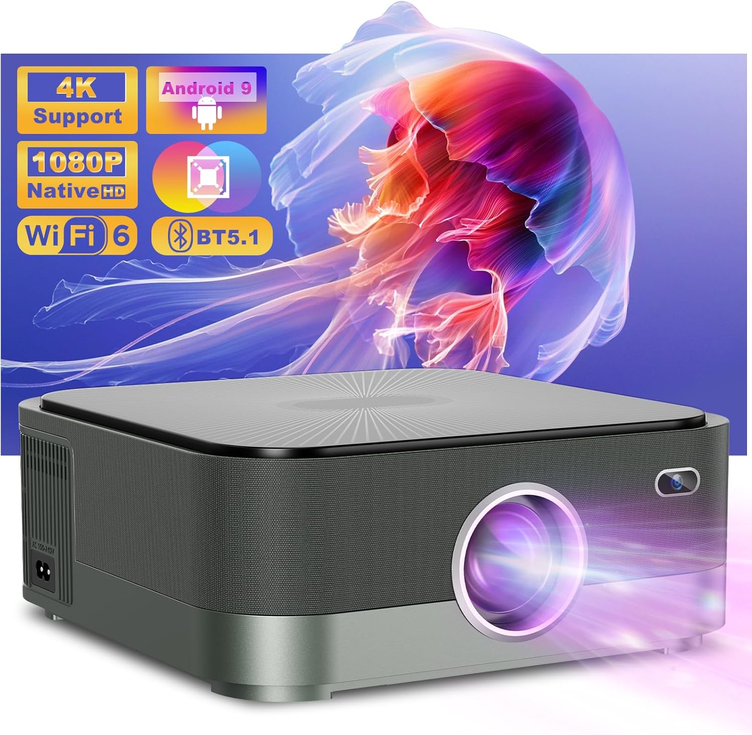 HISILICON J16 PROJECTOR – ULTRA-BRIGHT 4K VISUALS WITH DUAL-BAND WIFI