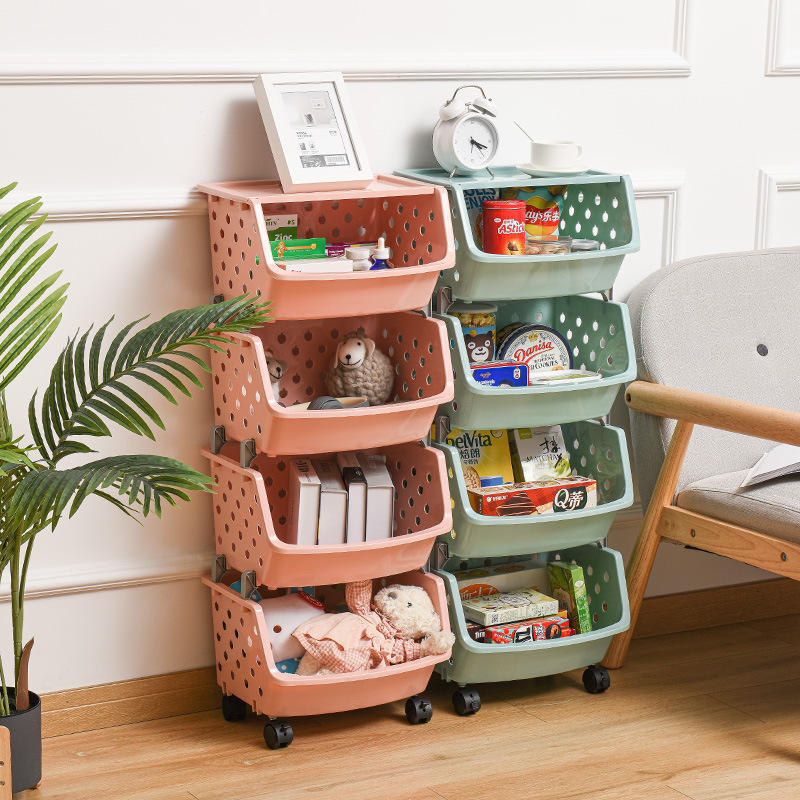 MULTIFUNCTIONAL HIGH CAPACITY STORAGE BASKET RACK FOR BEDROOM, KITCHEN & WASHROOM