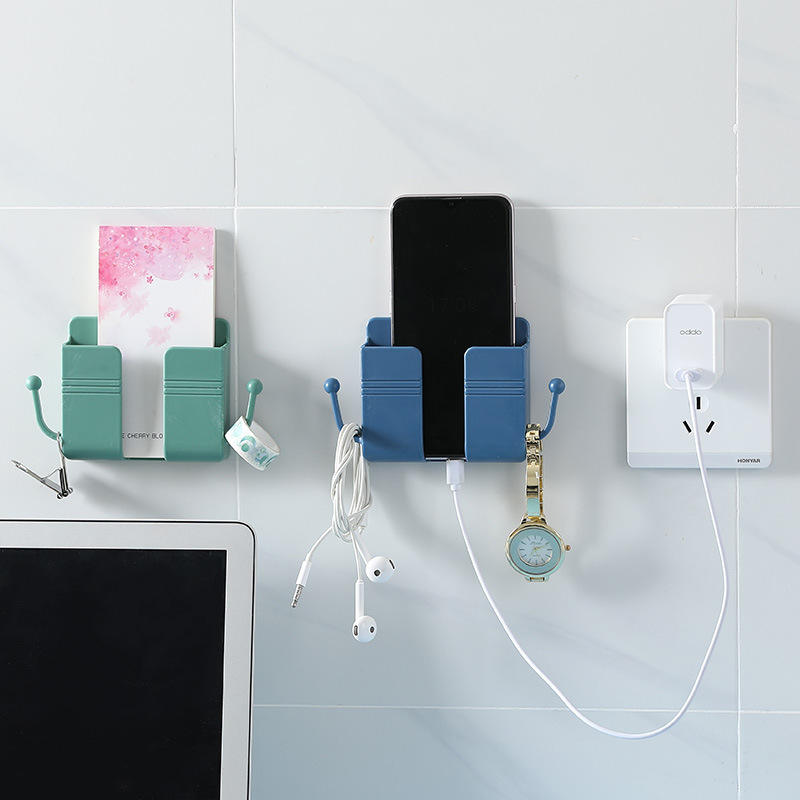 4 PCS WALL MOUNT MOBILE PHONE HOLDER WITH STRONG ADHESIVE TAPE